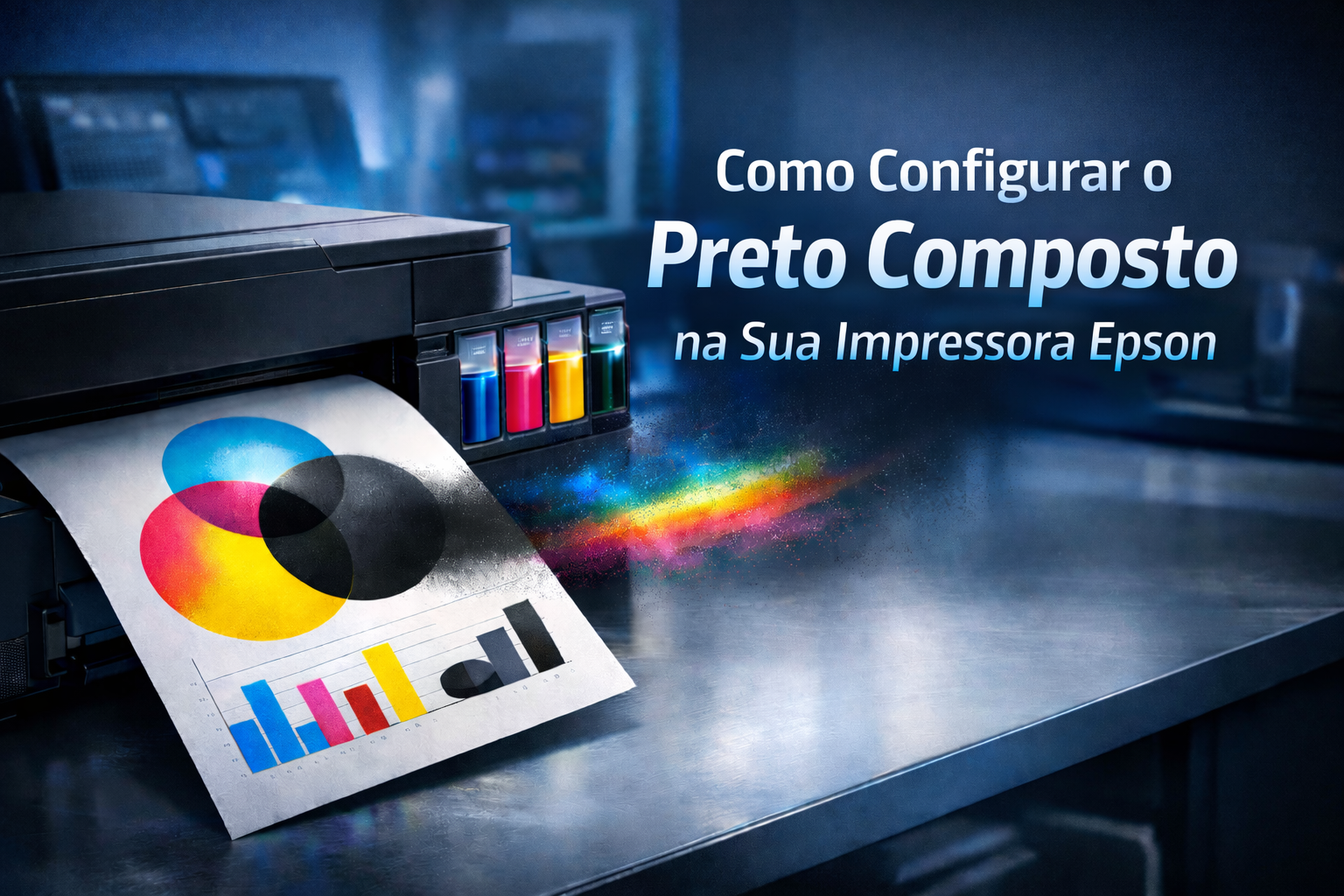Como configurar o Preto Composto em impressoras da Epson.